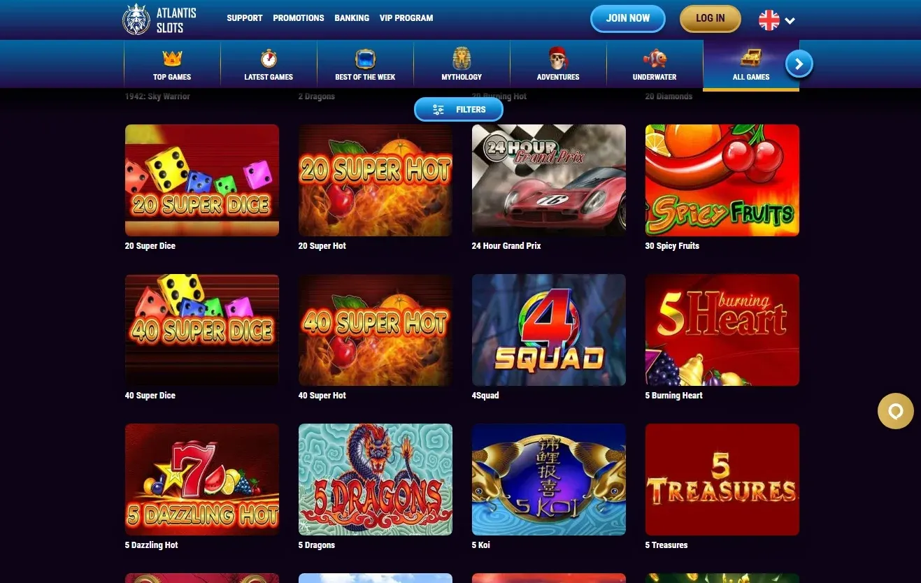 Atlatis slots 90% 25 tours gratuits